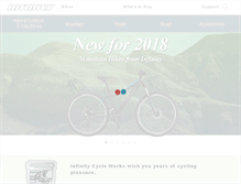 Tablet Screenshot of infinitycycleworks.com